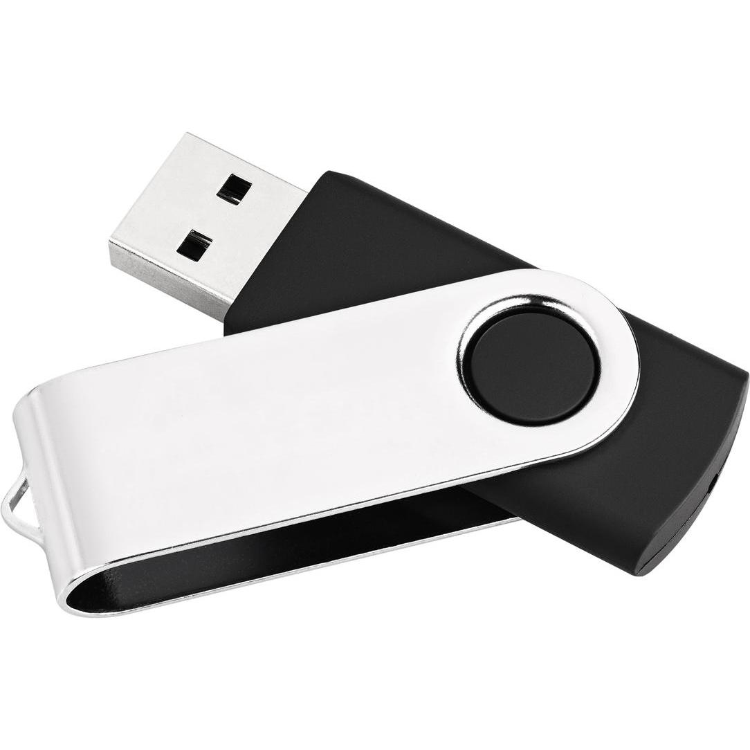 MediaRange USB-Stick (8 GB, USB-A), USB Stick, Schwarz, Silber