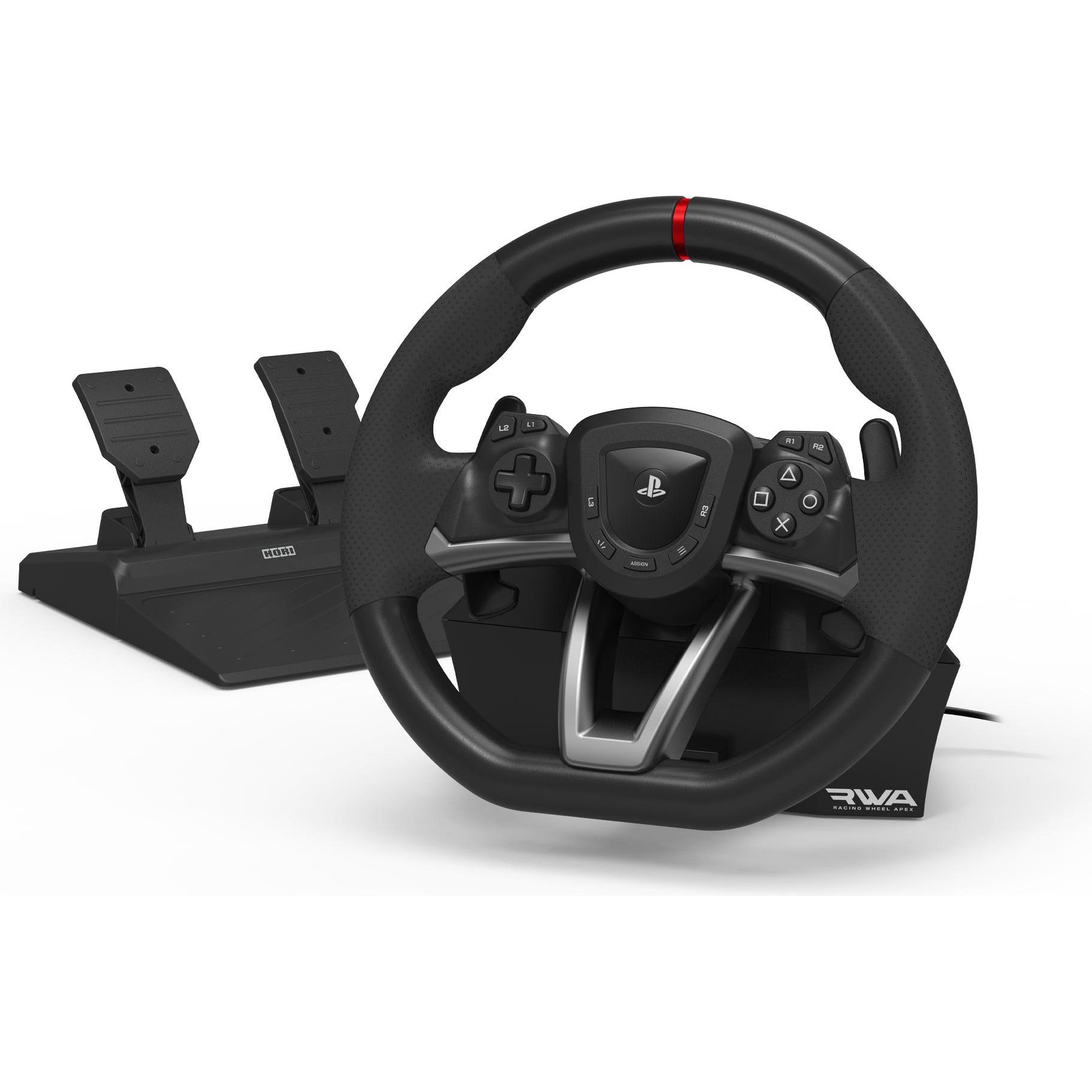 HORI Racing Wheel APEX PS5 (PS5, PS4, PC), Gaming Controller, Schwarz