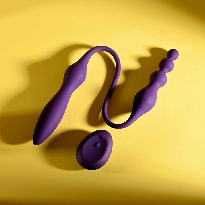 Actual product image Playboy - This & That Double Vibrator - Purple