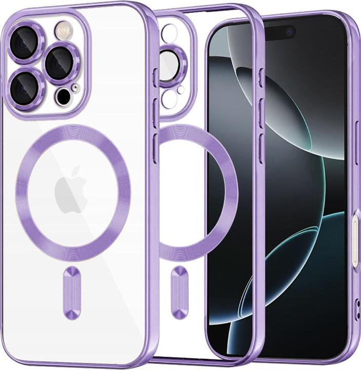 Actual product image Techsuit - Luxury Crystal MagSafe - iPhone 16 Pro - Light Purple (Apple iPhone 16 Pro)