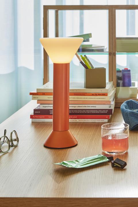 Actual product image Hübsch Flash Portable Lamp Metallic Orange