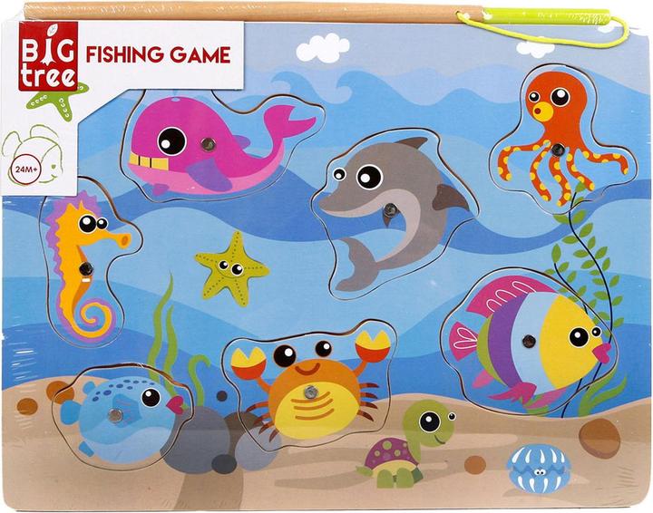 Image du produit Big Tree Jeu de pêche en bois, 30x22cm