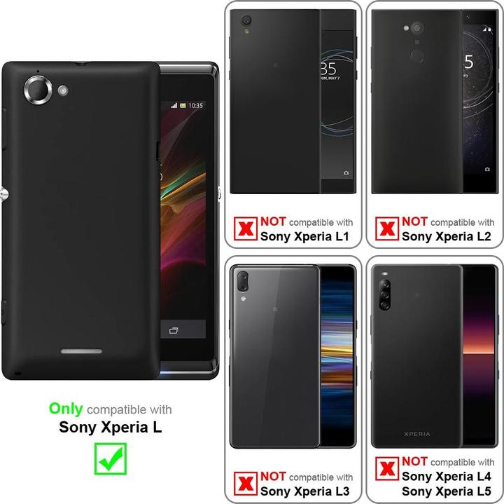 Actual product image Cadorabo Chain case for Sony Xperia L necklace cover adjustable