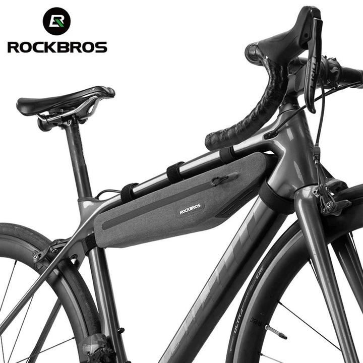 Produktbild Rockbros AS-052 waterproof bicycle bag for frame - gray (1.50 l, Rahmentasche)