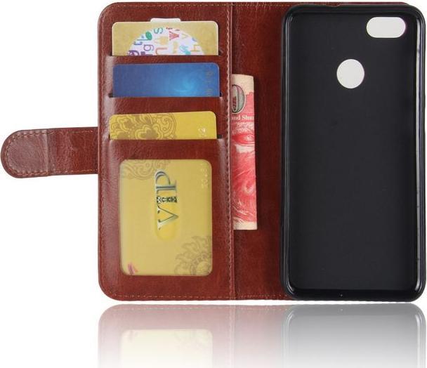 Actual product image MU Classic Crazy Horse Leather Cover (Huawei Y6 Pro (2017))