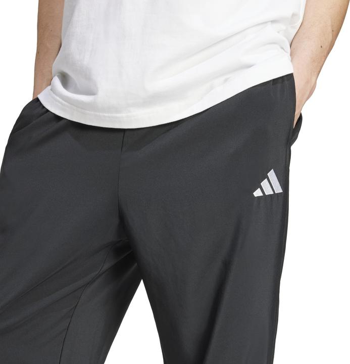 Produktbild adidas Stanford-Hose für Erwachsene, mit kleinem Logo, offener Saum, Grösse XL, Schwarz/Weiss (XL)