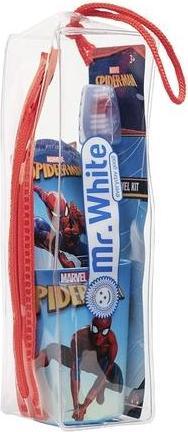 Image du produit Mr. White Spider-Man Pouch Set for Kids With Toothbrush Toothpaste and Beaker