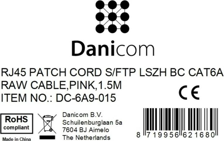 Produktbild Dsit CAT 6a Netzwerkkabel LSOH (S/FTP, CAT6a, 1.50 m)