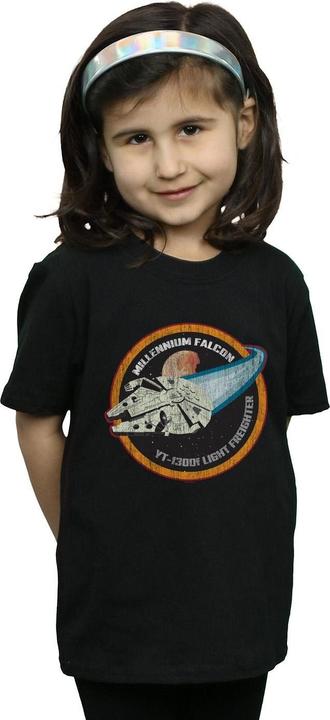 Immagine prodotto Star Wars Millennium Falcon Badge Maglietta Ragazze (140, 146)