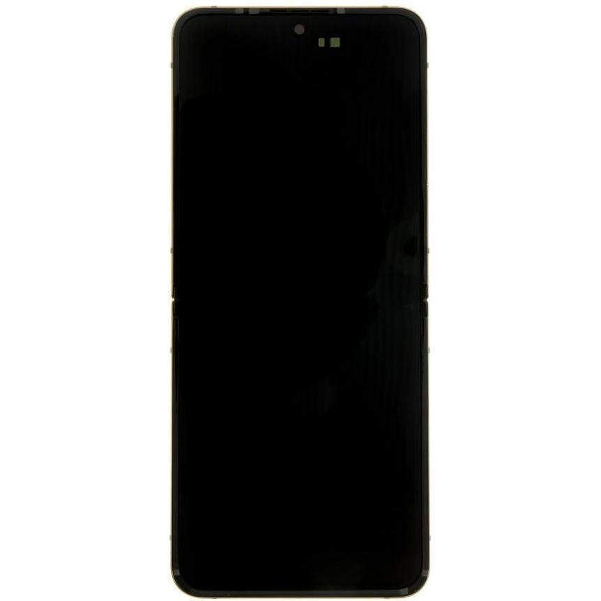 Samsung LCD display + Touch Unit + Front Cover F721 Galaxy Z Flip 4 5G Gold (Service Pack) (Display)
