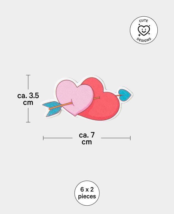 Image du produit I Am Creative Magnete Kids, Herz (2x)