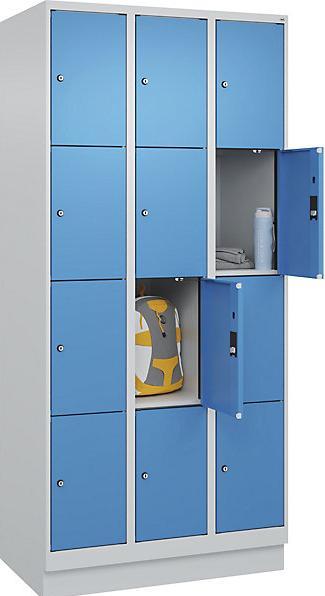 Actual product image kaiserkraft 4-compartment locker Evolo PLUS (90 cm, 195 cm)