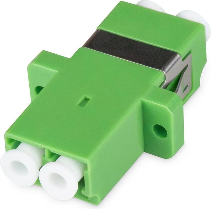 Actual product image Digitus LC/APC-LC/APC duplex coupler green ceramic sleeve, plastic, singlemode APC (Network coupling)