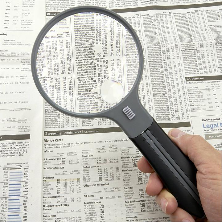 Actual product image Carson Optical HF-11 split handle magnifier Freehand magnifier with illumination