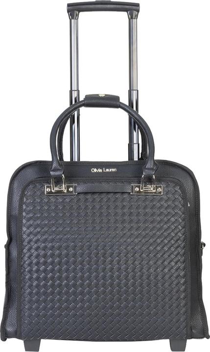 Actual product image Olivia Lauren Laptoptrolley Ladies / Businesstrolley - 17 inch - Artificial leather - Eagle - Black