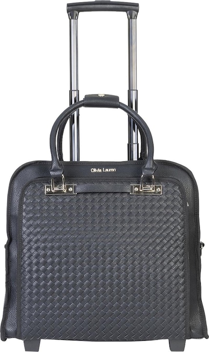 Produktbild Olivia Lauren Laptoptrolley Ladies / BusinessTrolley - 17 Zoll - künstliches Leder - Eagle - Schwarz