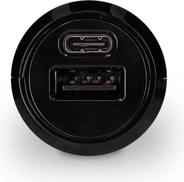 Actual product image Contact CAR CHARGER 15,5W 2 OUTPUTS USB A AND C