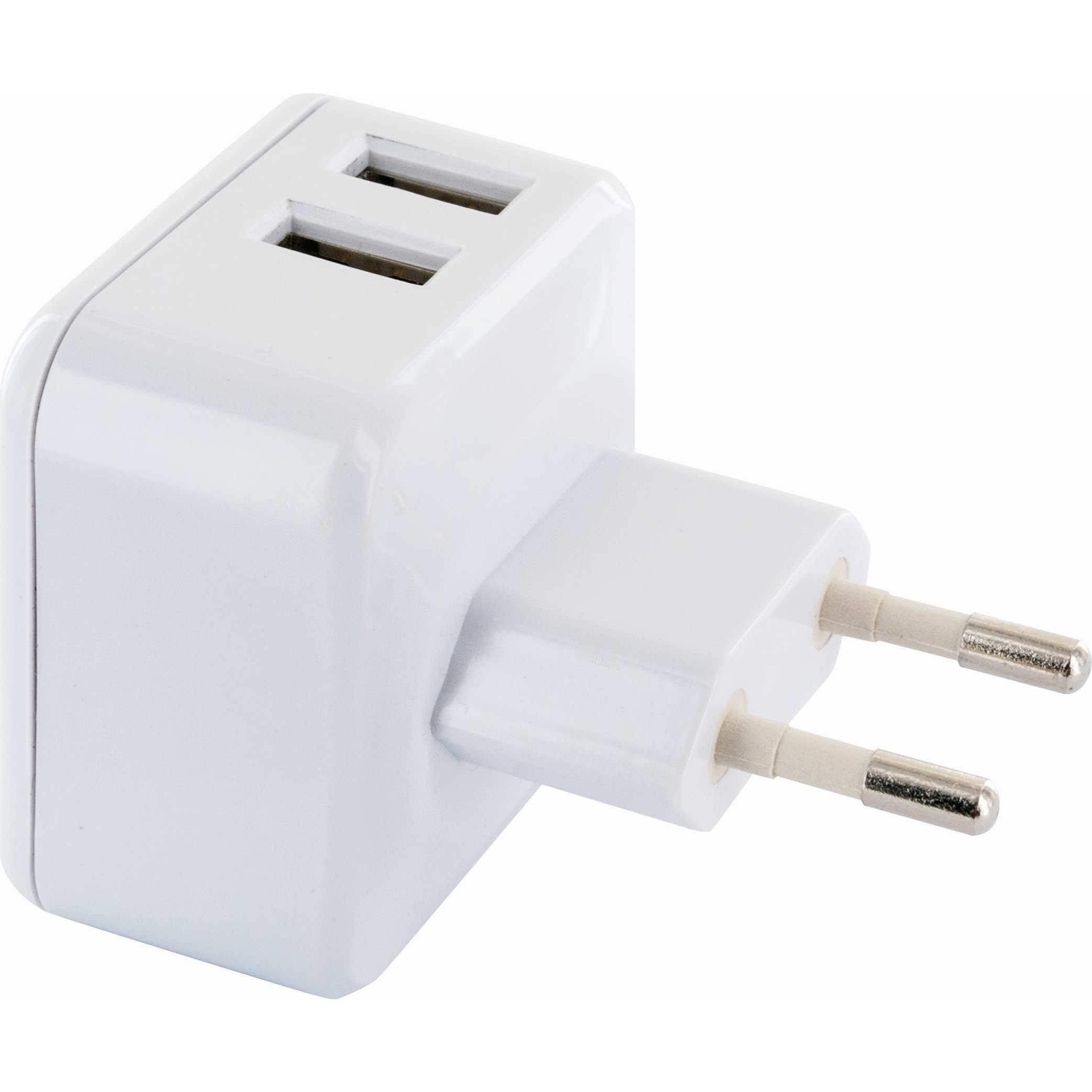 Thumbnail - Schwaiger 2x USB 230 -, USB Ladegerät, Weiss