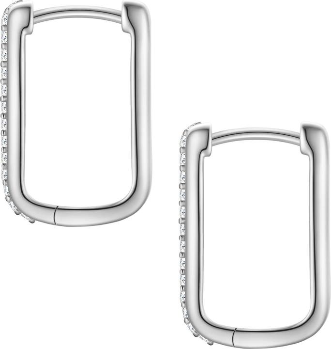 Immagine prodotto Glanzstücke München Creolen Sterling Silber Zirkonia weiss - 38260 (Argento)