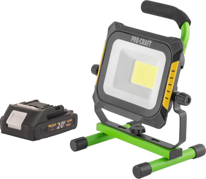 Produktbild Procraft LP20 Akku LED Strahler 20 V IP 20 + 1x Akku 2,0 Ah - ohne Ladegerät