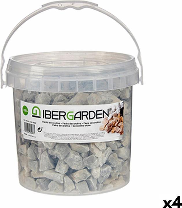 Actual product image Ibergarden Deko-Steine 3 Kg Hellgrau (4 Stück)