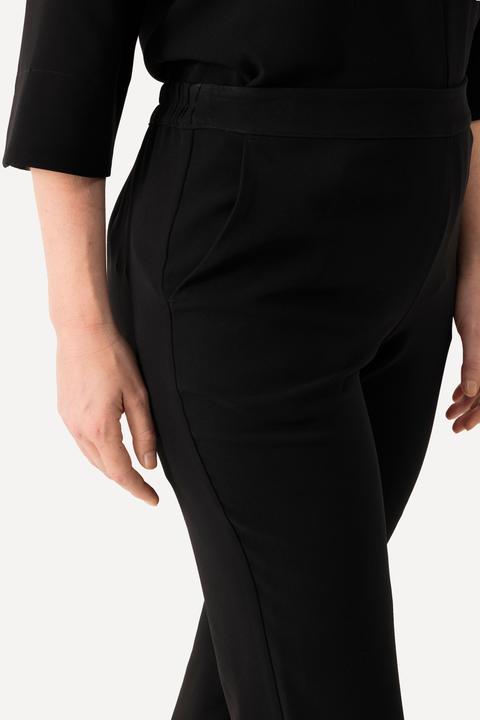 Produktbild Ulla Popken Acetat-Hose, schmales Bein, Komfortbund (54)