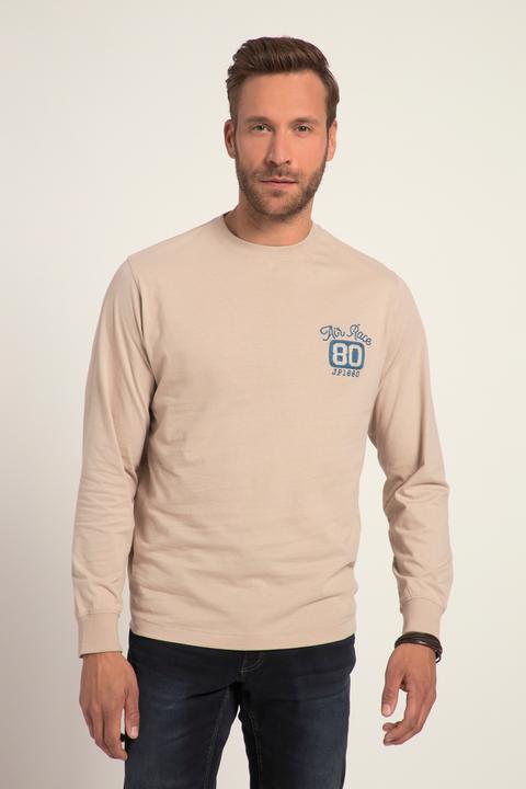 Produktbild JP1880 Langarmshirt, Stickerei, Rundhals (5XL)