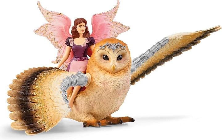 Actual product image Schleich Bayala elf on glitter owl