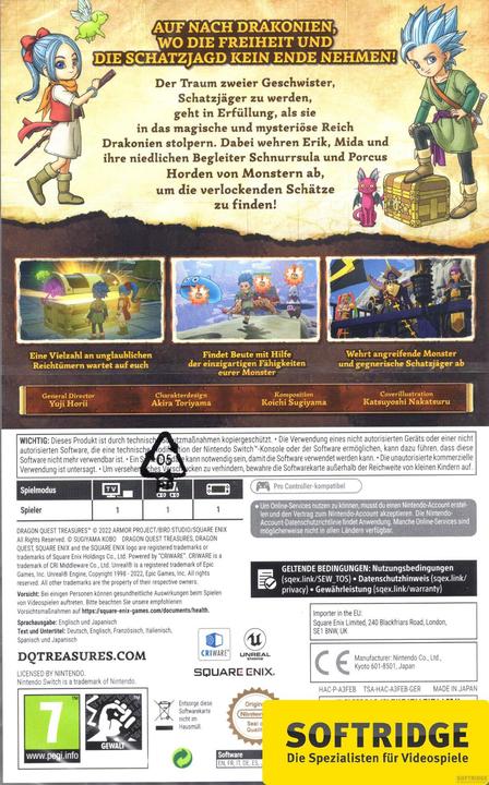 Produktbild Square Enix Dragon Quest Treasures (Switch, Switch Lite, Switch OLED, DE)