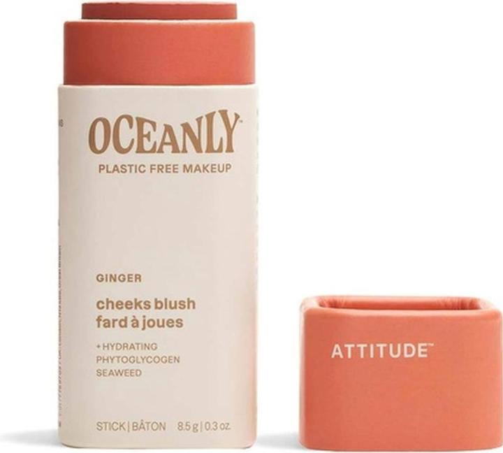 Attitude Oceanly Plastic-Free Lightweight Blush Stick Titanium Dioxide-Free (Titanium Dioxide-Free)