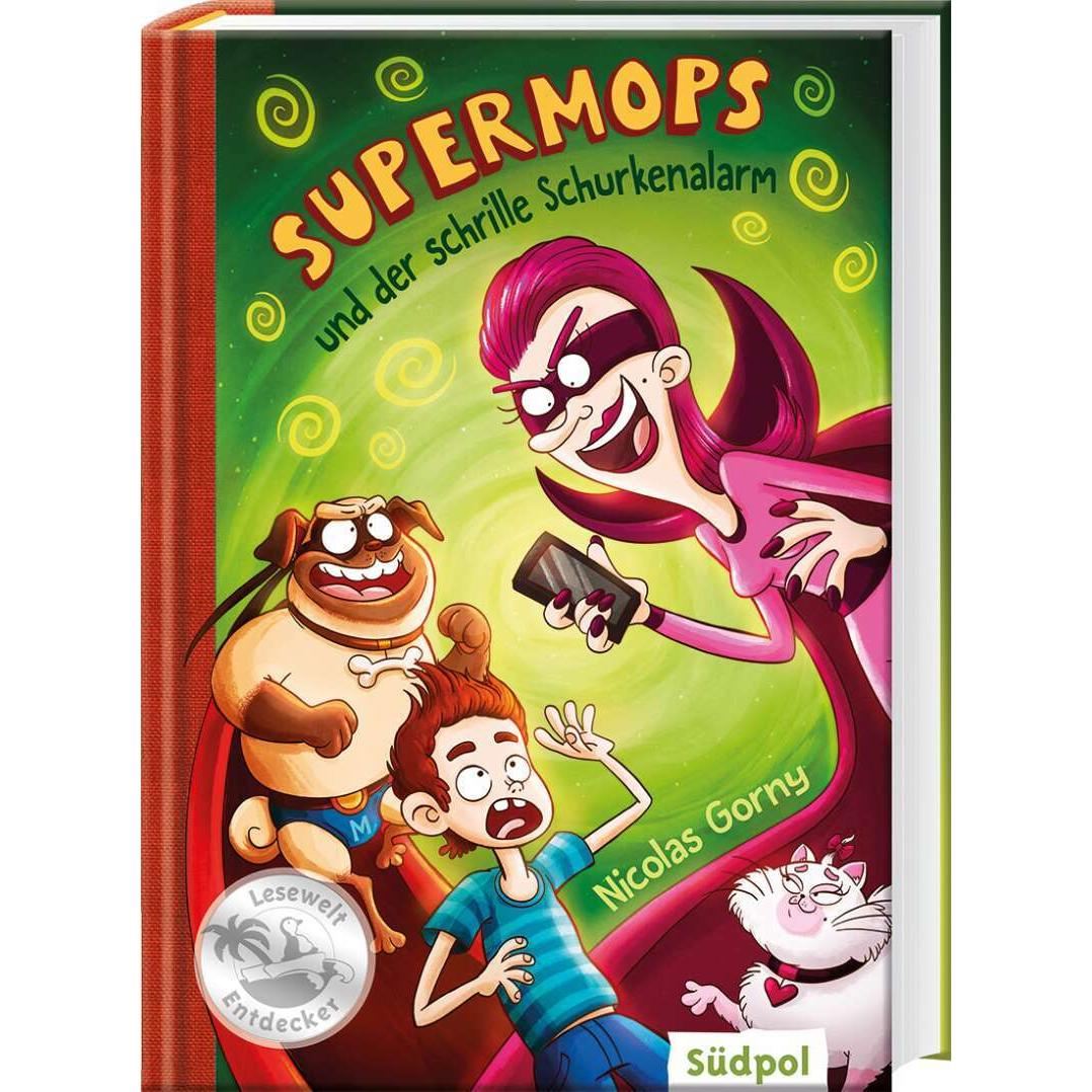 Thumbnail - Supermops und der schrille Schurkenalarm, Kinderbücher von Nicolas Gorny