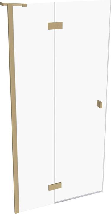 Actual product image Hüppe SolvaPro partially framed swing door, 4-corner, with fixed segment, left-hand mounting, width: 1000m (211 cm, 100 cm)