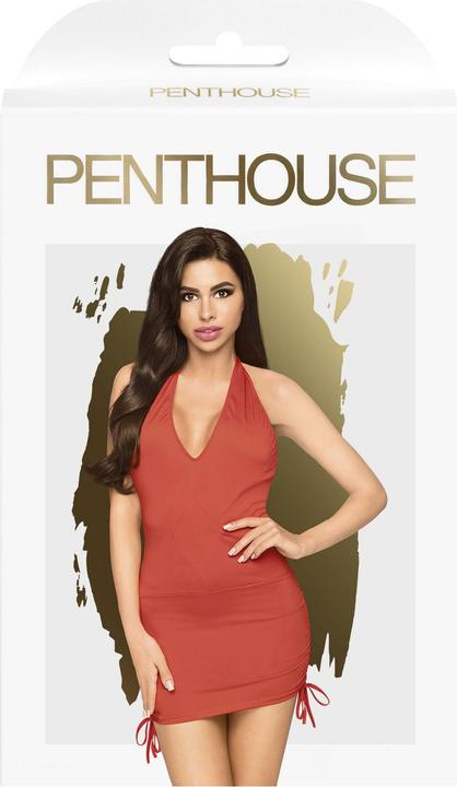 Immagine prodotto Penthouse Lingerie Earth-shaker - Miniabito con scollo a V e arricciatura laterale con tanga (S, M)