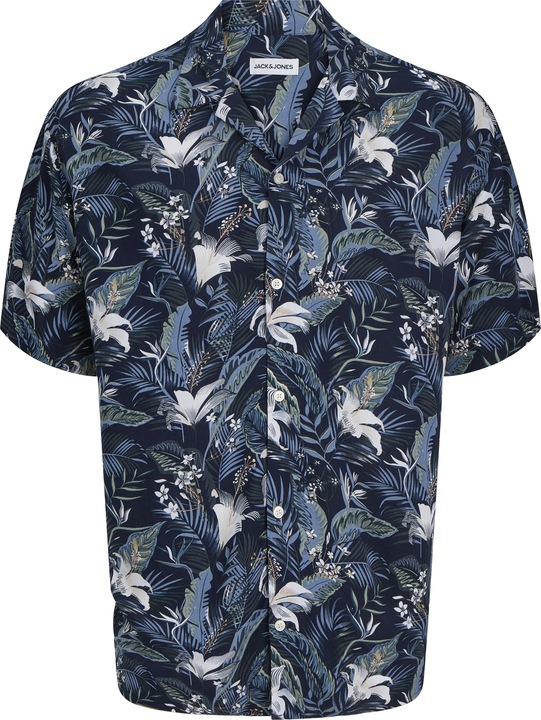 Jack & Jones Jjejeff Tropical Aop Resort Shirt Ss Sn