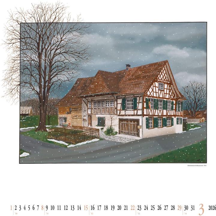 Produktbild SUSANNA Bildkalender Gemalte Bauernhäuser