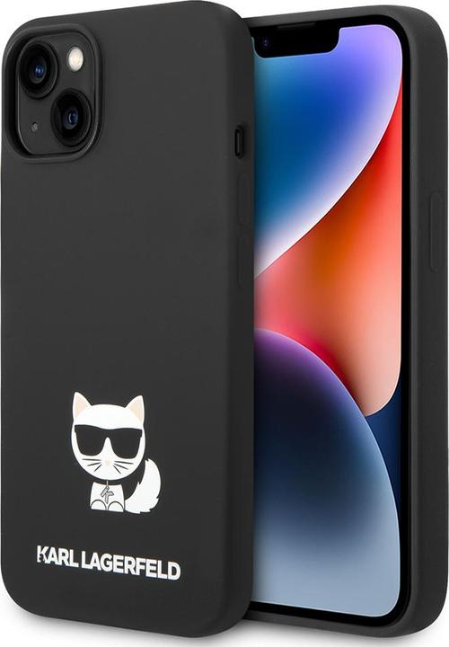 Immagine prodotto Karl Lagerfeld Cover in silicone Choupette Body Logo Nero, per Apple iPhone 14, KLHCP14SSLCTBK (Apple iPhone 14)