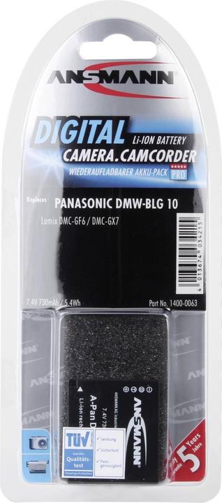 Actual product image Ansmann A-Pan DMW-BLG10 730mAh 7,4V (Camera battery)