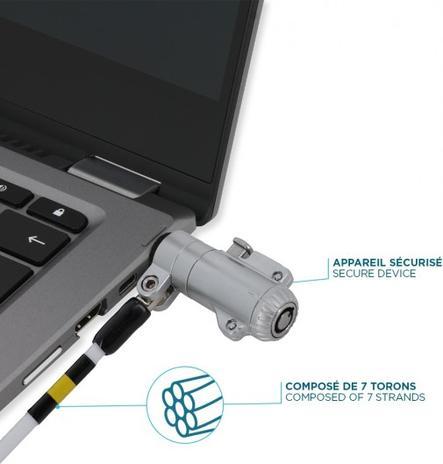 Produktbild Mobilis Universal Security Cable Nano Wedge TLock Key