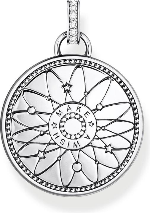 Produktbild Thomas Sabo Kettenanhänger Glücksrad mit kosmischen Symbolen Silber (925er Silber, Emaille)