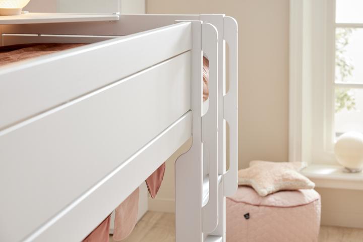 Produktbild Lifetime Kidsrooms niedriges Etagenbett mit gerader Leiter Breeze, Deluxe Lattenrost (90 x 200 cm)