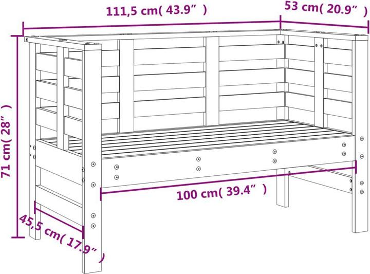 Produktbild vidaXL Gartenbank