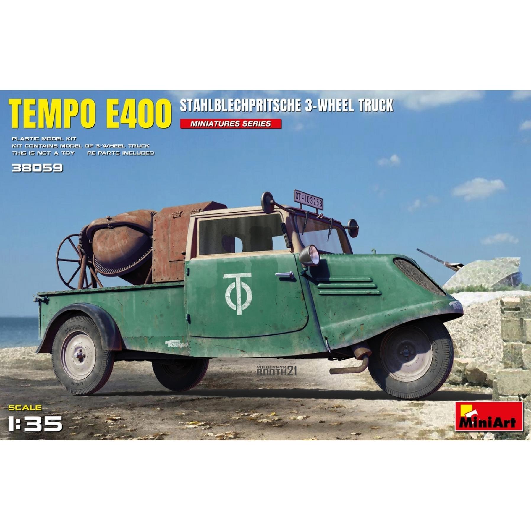 Thumbnail - Other 1:35 Tempo E400 Stahlblechpritsche 3-Rad