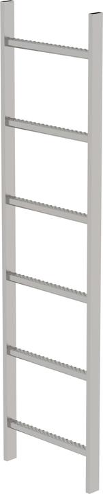Image du produit Munk Echelle de cuvette Acier inoxydable V4A 400mm Largeur utile 6 barreaux (168 cm)