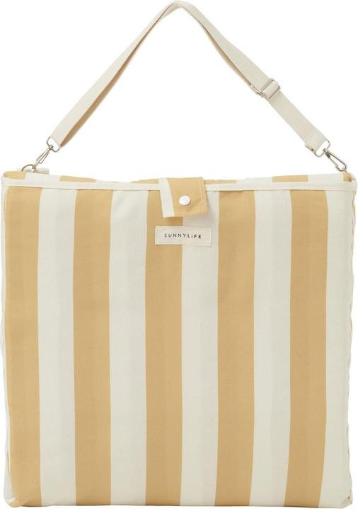 Productafbeelding Sunnylife Reclining Beach Chair Mango Bay Golden Mustard Stripe