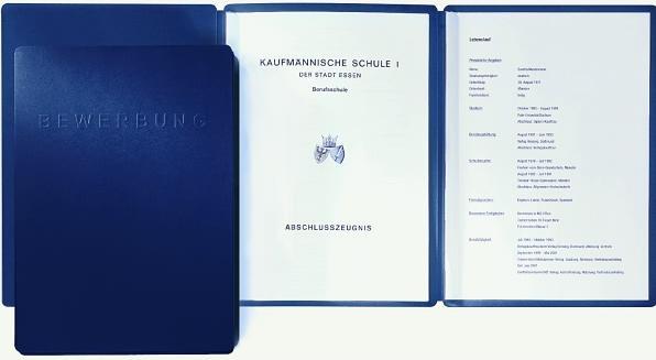 Actual product image Pagna Application folder set Supreme 3-piece 2 folders blue (A4, 1 x)