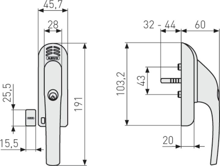 Produktbild Abus FG300A W AL0125