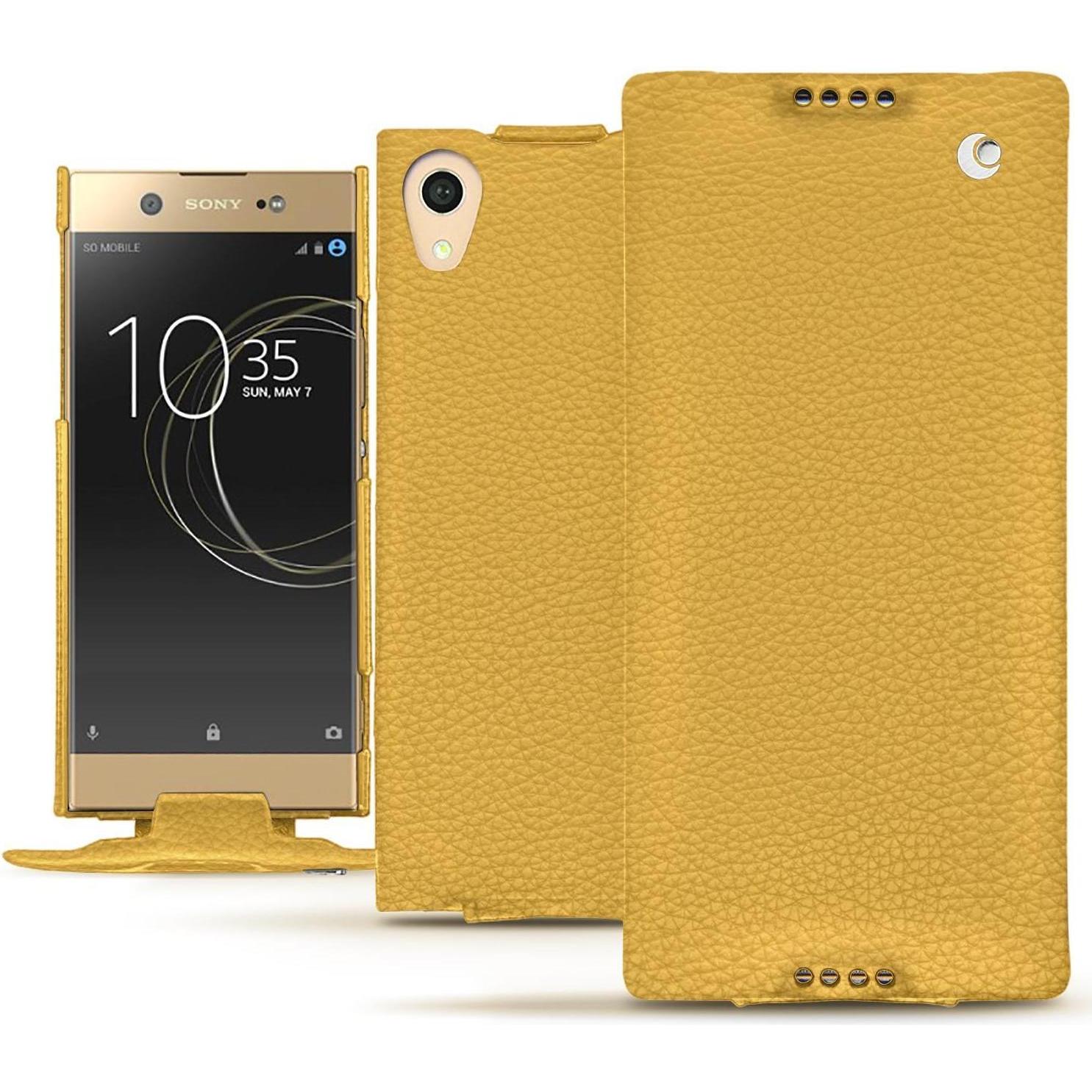 Thumbnail - Noreve Lederschutzhülle vertikal (Sony Xperia XA1 Ultra), Smartphone Hülle, Orange