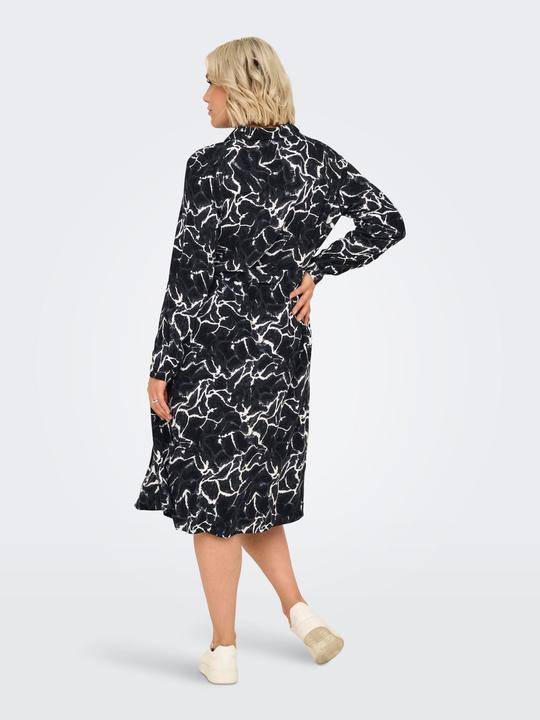 Actual product image Only Carammia L/S Midi Shirt Dress Aop (46)