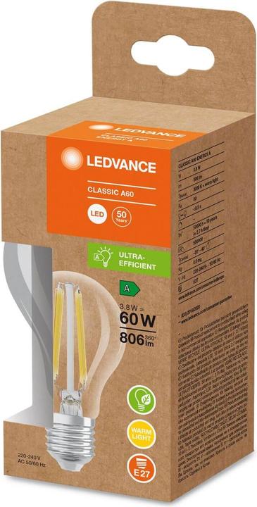 Produktbild Ledvance LED-Lampe (E27, 3.80 W, 806 lm, 1 x, A)