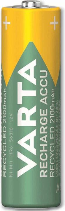 Immagine prodotto Varta Batteria AA AA riciclata AA 2100mAh Pacchetto da 2 (2 pz., AA, 2100 mAh)